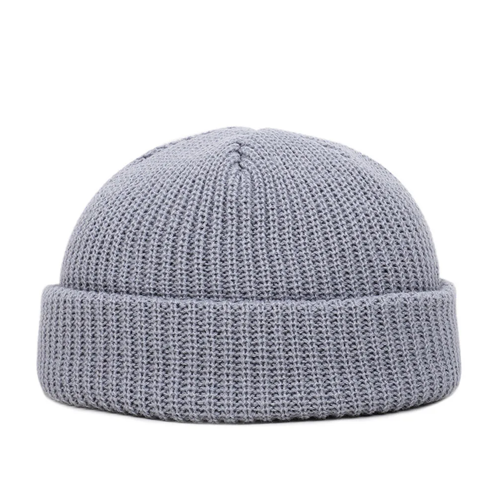 Winter Strickmütze – Kurze Hip Hop Cap | Unisex Elastische Wollmütze für Damen & Herren – Bild 9