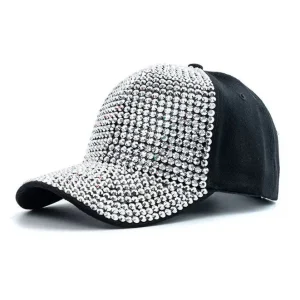 Damen Diamant Baseballkappe | Sommer & Herbst Baseballcap für Damen | Fashion Hip-Hop Reise Baseballcap