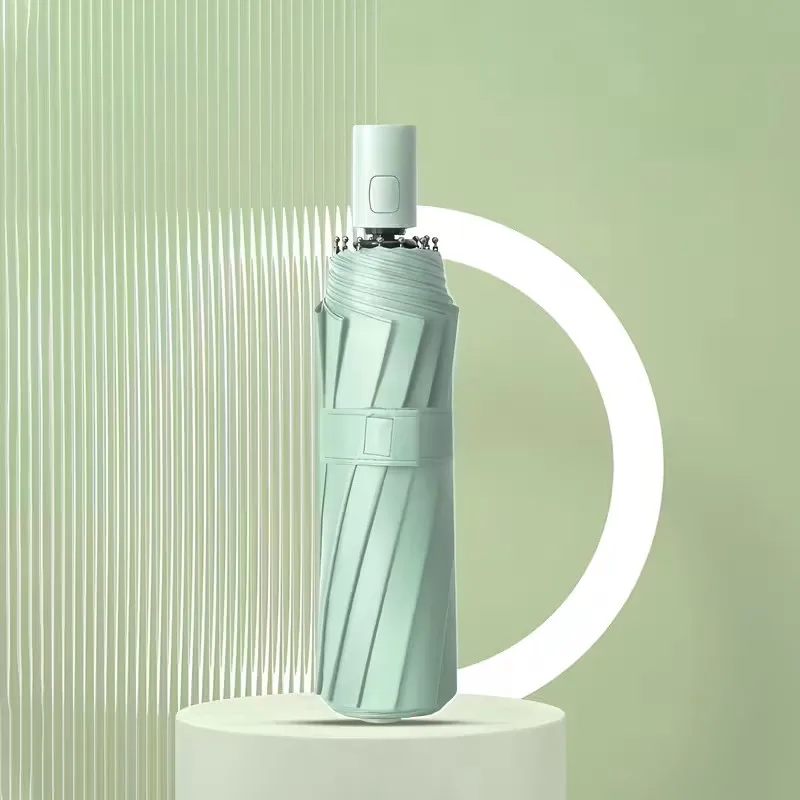 16-Streben Automatikschirm – Winddichter Doppel-Lagen Fiberglas-Rahmen, UPF Sonnenschutz, Tragbarer Minimalistischer Sonnenschutzschirm – Bild 4