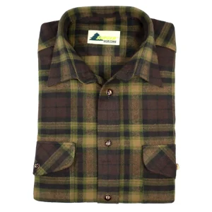 SKOGEN Hemd 1/1 Arm Herrenhemd Jagdhemd Wanderhemd Karohemd Flanell