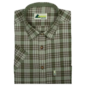 SKOGEN Hemd 1/2 Arm Herrenhemd Jagdhemd Wanderhemd oliv