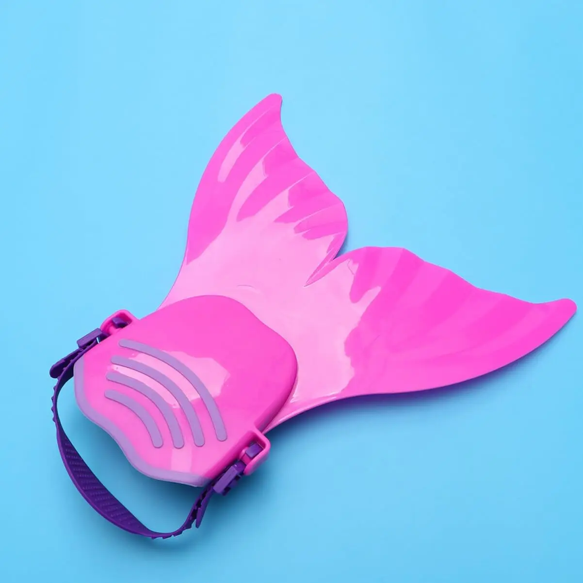 Kinder Meerjungfrau Monoflosse | Pinke Trainingsflosse | Membranflossen für Pool, Tauchen & Strandspaß – Bild 5