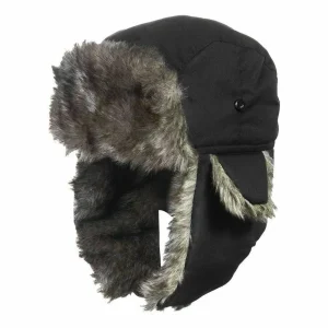 Unisex Trapper Aviator Trooper Mütze – Winter Bombermütze mit Ohrenklappen & Kunstfell | Warme Russische Skimütze für Damen & Herren