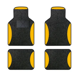 Universelle Autoschalenmatten – 4-teiliges Set aus Polyester-Velours, wasserdicht & rutschfest