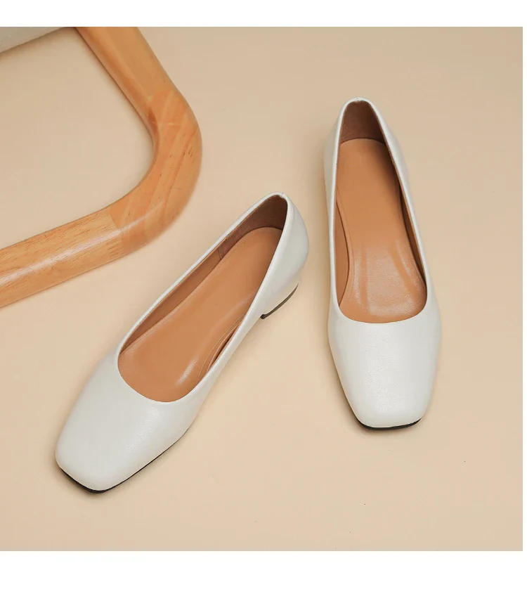 SALE - Business-Pumps mit Quadratischer Spitze – Elegante Flache Schuhe mit Niedrigem Absatz | Büro- und Karriereschuhe für Frühjahr & Herbst (Kopie) – Bild 3