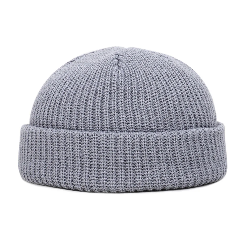 Winter Strickmütze – Kurze Hip Hop Cap | Unisex Elastische Wollmütze für Damen & Herren – Bild 4
