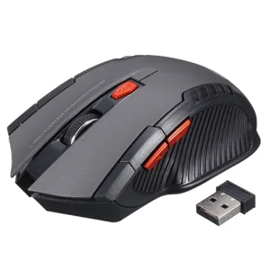 2.4GHz Kabellose Gaming Maus – Ultra Schlanke Tragbare Optische Maus für PC & Laptop mit USB Empfänger