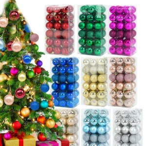 36 Stück Weihnachtskugeln Set – Rot & Gold | Christbaumkugeln Deko für Zuhause, Weihnachten & Neujahr 2026