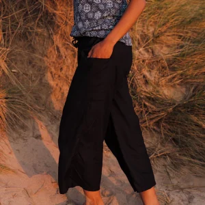 Hazel Gewebte Hose - Schwarz