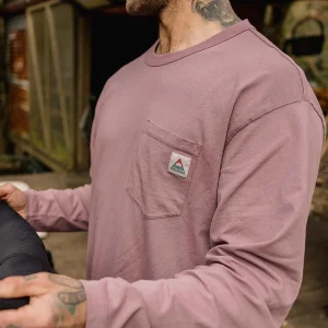 Heritage Natürliche Locker geschnittenes Langarmshirt – Grape