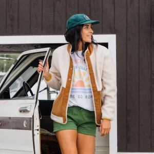 Clover Sherpa Fleece - Vintage Weiß