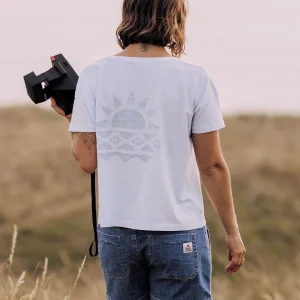 Mindful Baumwoll-T-Shirt - Blassblau