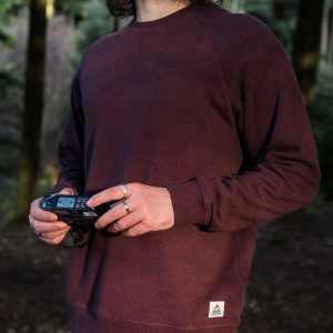 Heritage Herren Sweatshirt - Weinrot Meliert