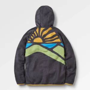 Nordküste Full Zip Sherpa-Fleece - Verblasstes Schwarz