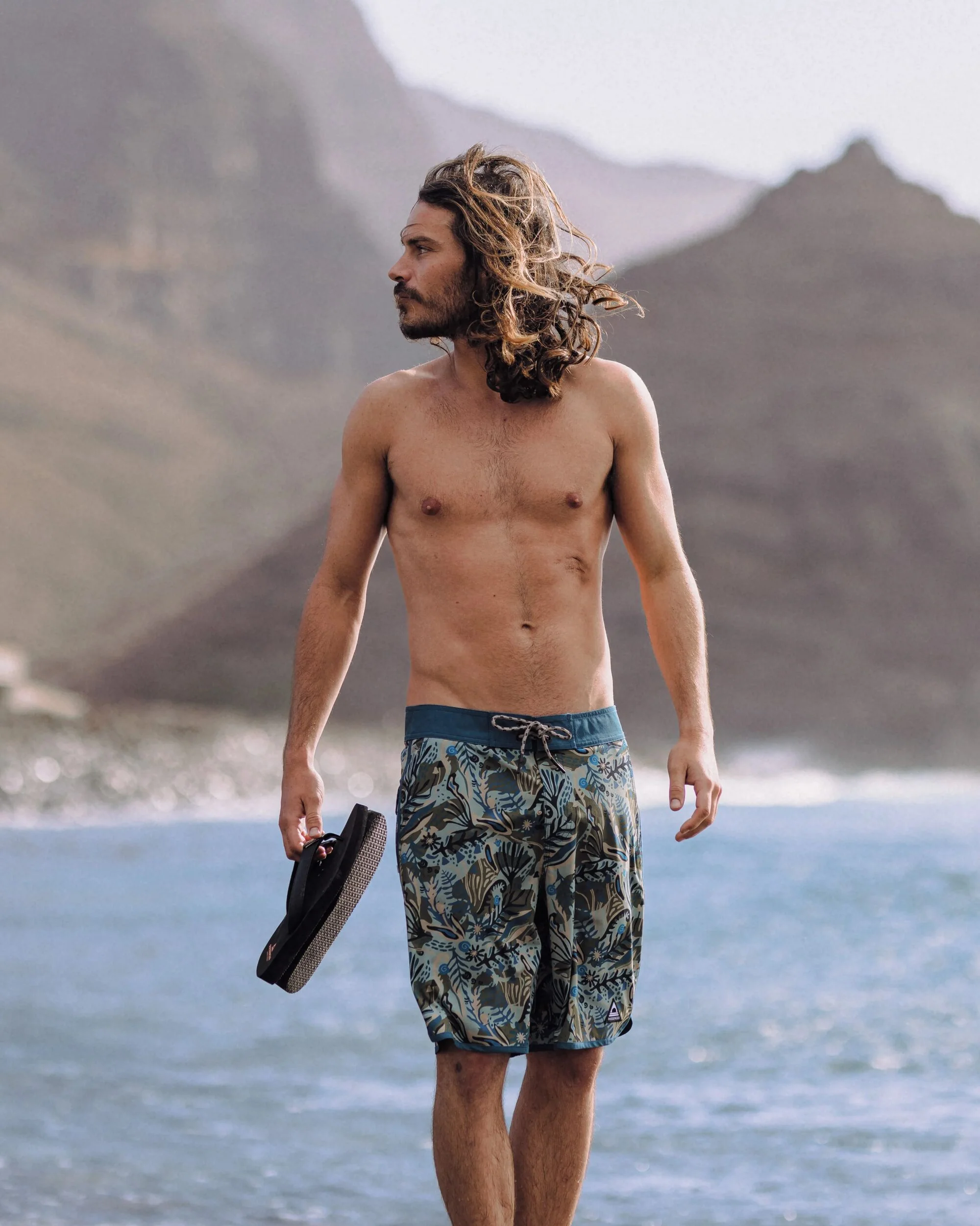 Breaks Boardshorts - Abstrakte Seealge Pistazie – Bild 6