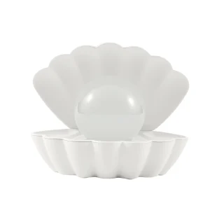 ITOTAL Muschellampe mit Glitzer Nebula – Farbwechselnde LED Stimmungsleuchte