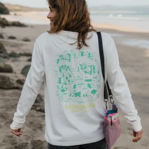 Better Outside Bio-Baumwoll Oversized Langarmshirt - Marshmallow