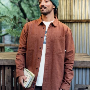 Backcountry Flanellhemd - Cappuccino/Staubiges Ocker