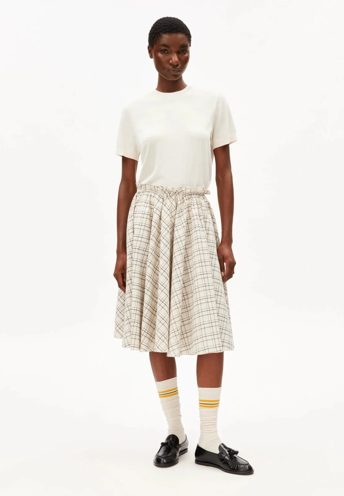 CHECK CIRCLE Rock • oatmilk-black – Bild 5