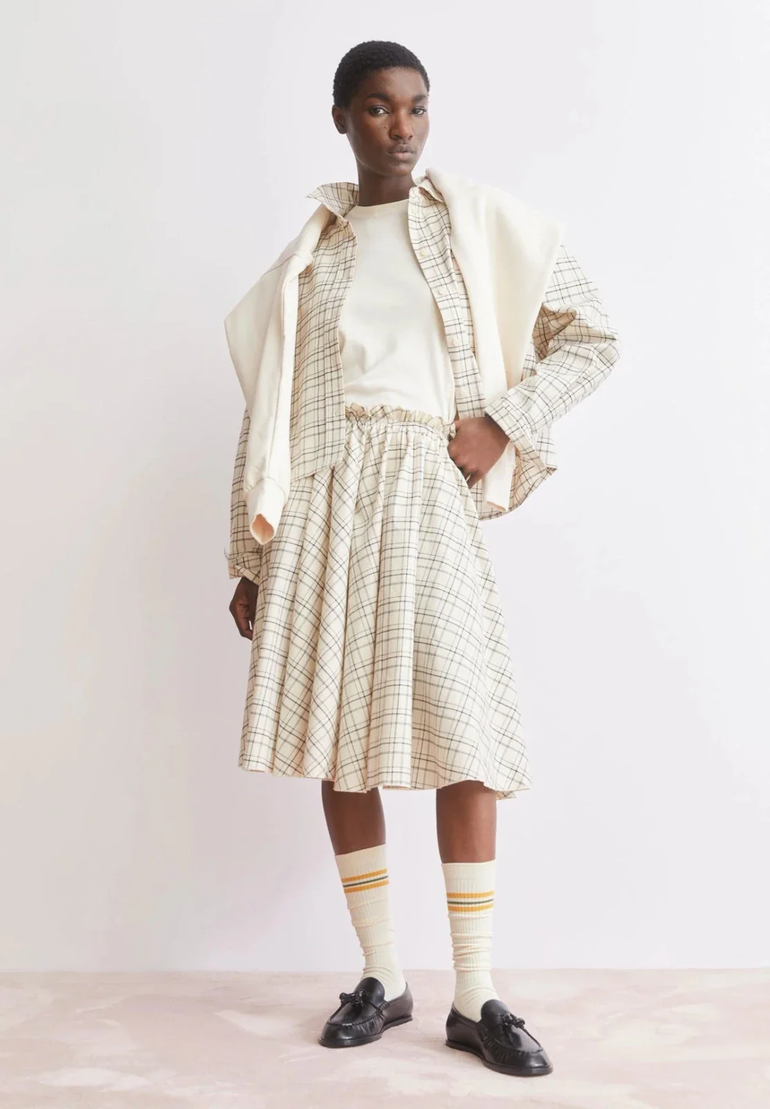 CHECK CIRCLE Rock • oatmilk-black – Bild 6