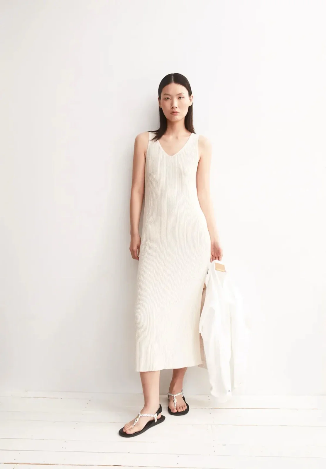 Strickkleid aus Leinenmix • undyed – Bild 6