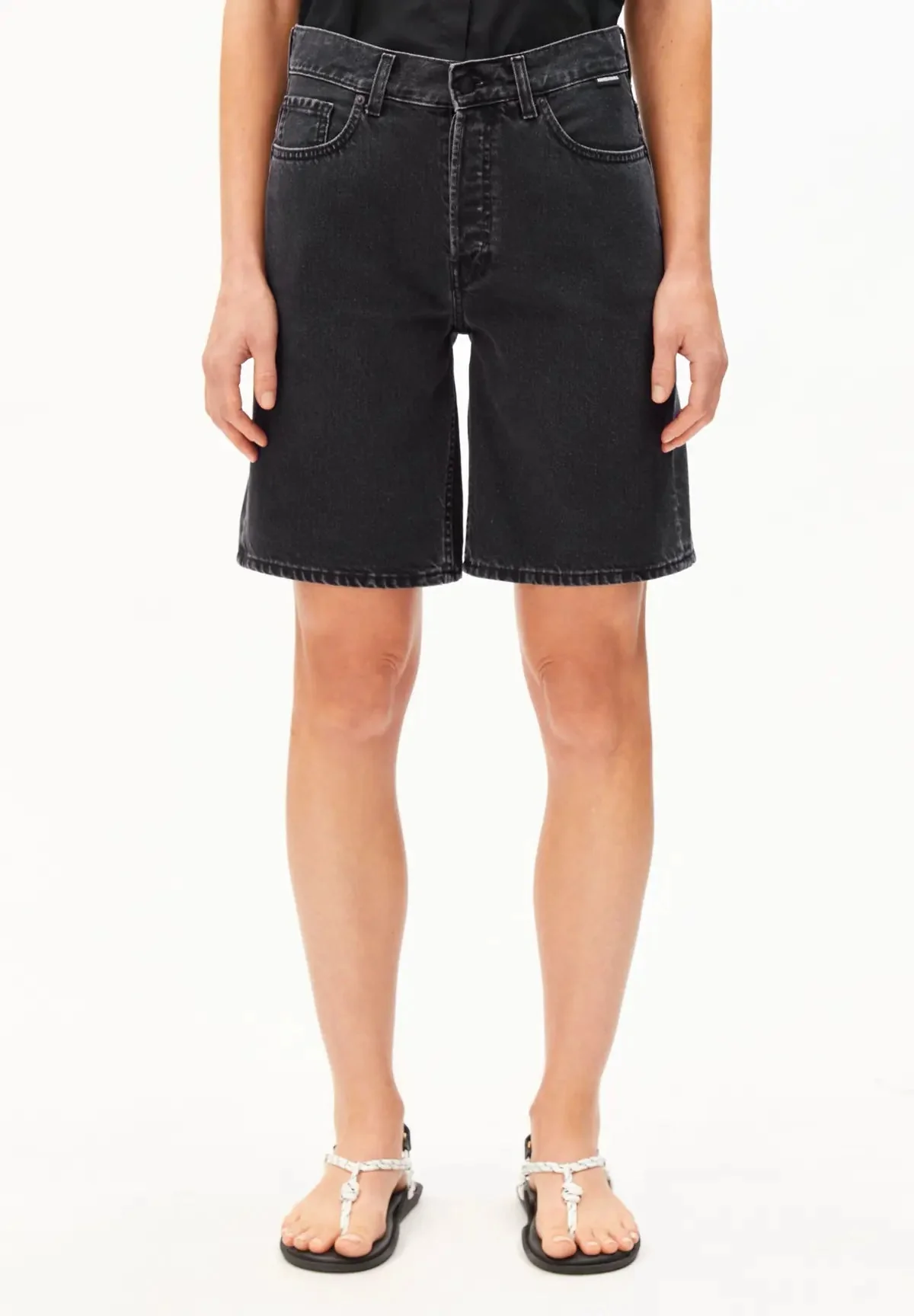 THALINAA Jeans Shorts • ebony black – Bild 5