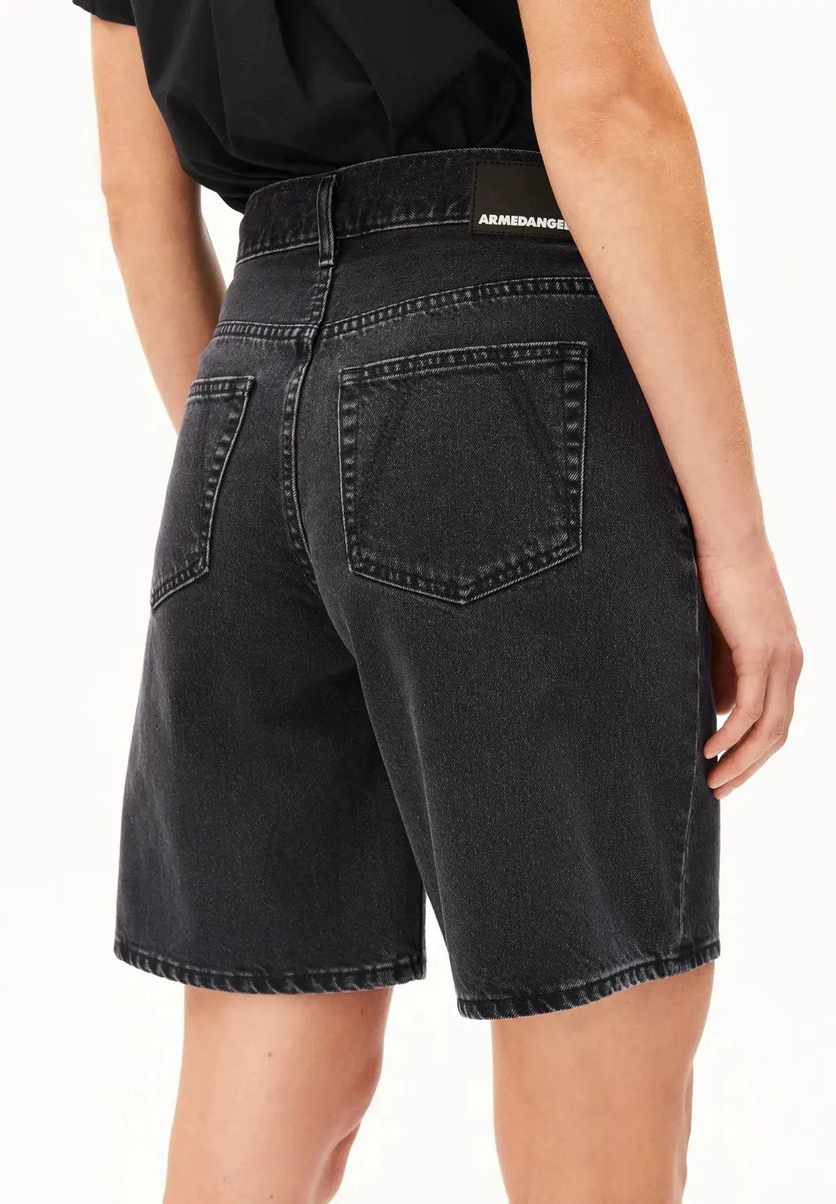 THALINAA Jeans Shorts • ebony black – Bild 4
