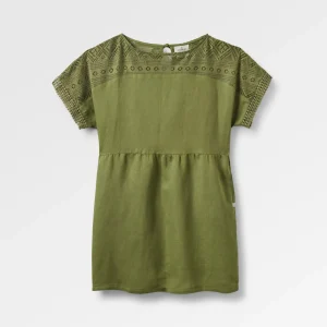 Sono Leinen Strandkleid - Khaki