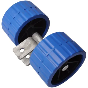 Kunststoffrollensatz - blau - 74x120 mm auf Kippblock 30 mm