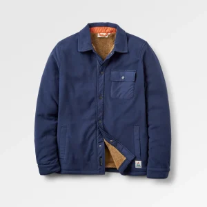 Firelight Sherpa gefüttertes Overshirt - Tiefes Marineblau