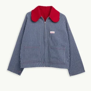 Jeansjacke • wave stripes