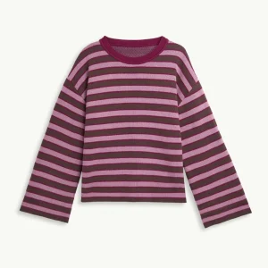 Pullover aus Bio-Baumwolle • berry stripes
