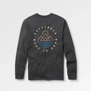 Escapism Langarm-T-Shirt - Schwarz