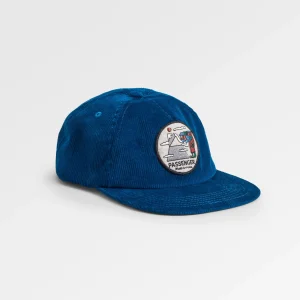 Sneaky Peak Cord 5 Panel Cap - Dark Denim