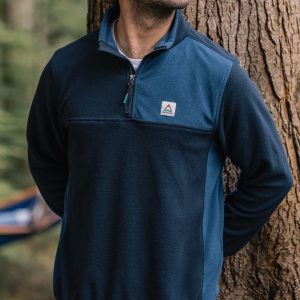 Root Polar 1/4 Zip Fleece - Tiefes Marineblau