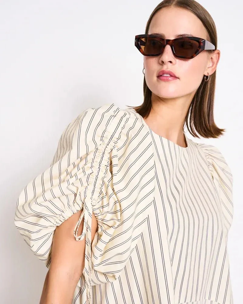 MALUS Minikleid • Buttermilk Striped – Bild 3