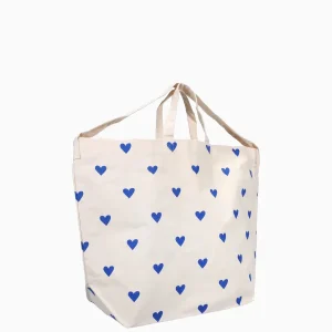 Große Tragetasche • Herzen Blau