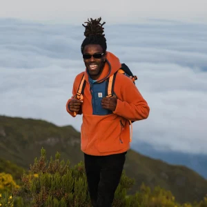 Ventura 1/2 Reißverschluss Sherpa-Fleece - Gebrannter Ton