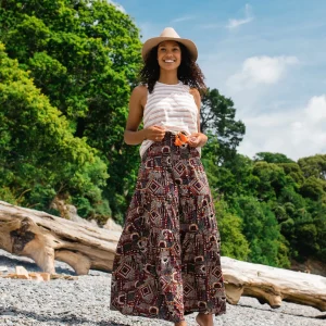 Fareway Maxirock - Vintage Patchwork Schwarz/Mehrfarbig