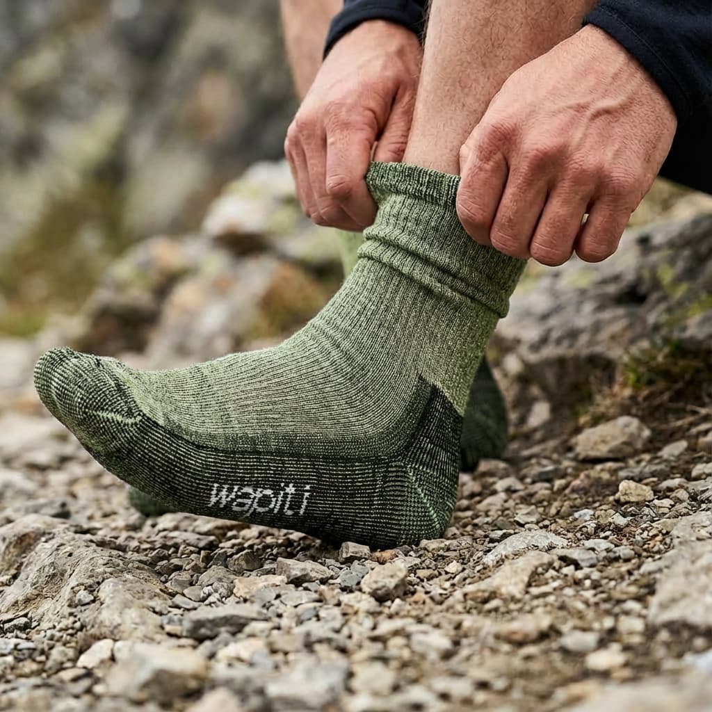 wapiti® TREK S07 Merino Heavy 4570 PROFESSIONAL Wandersocke Trekkingsocke – Bild 3
