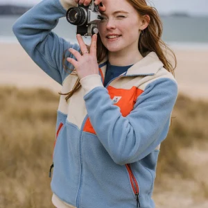 Caspian Polar-Fleece - Verblasstes Denim