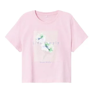 Name It Mädchen T-Shirt - NKFHILAMPE LOOSE SHORT SS TOP