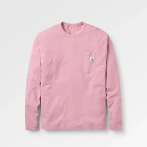 Heritage natürliche Relaxed Fit Langarmshirt - Pink Haze