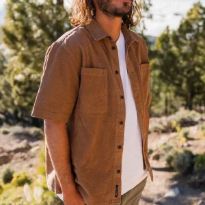Backcountry Kurzarm-Cordhemd - Toffee