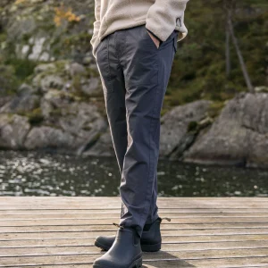 Timeless Cropped-Hose - Holzkohle