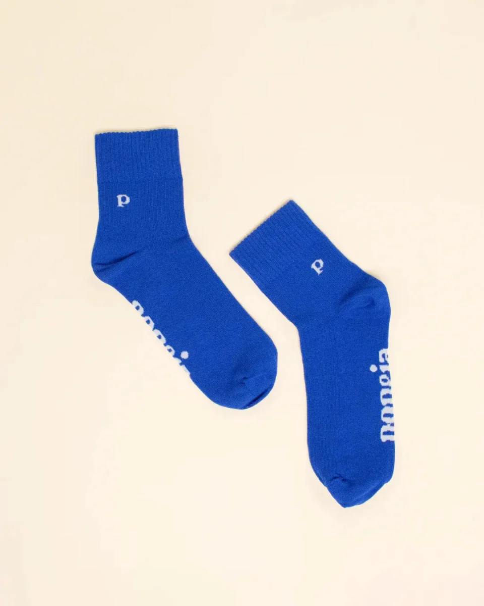 ANKLE Socken aus Bio-Baumwolle • Königsblau – Bild 3