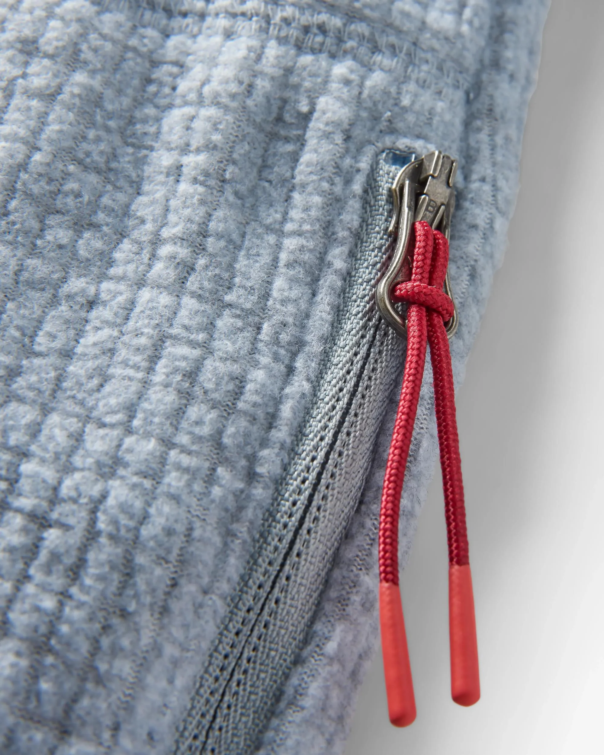 Point Grid Polar Fleece Kapuzenpullover - Graumeliert – Bild 8