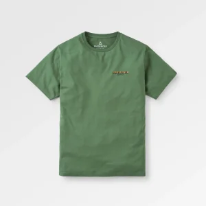Outdoor-Ausrüstung Bio-Baumwoll-T-Shirt - Wildgrün