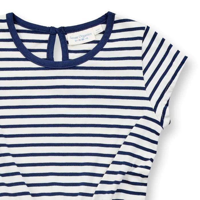 Sense Organics - Modell MELDA - Mädchenkleid geringelt – Bild 3
