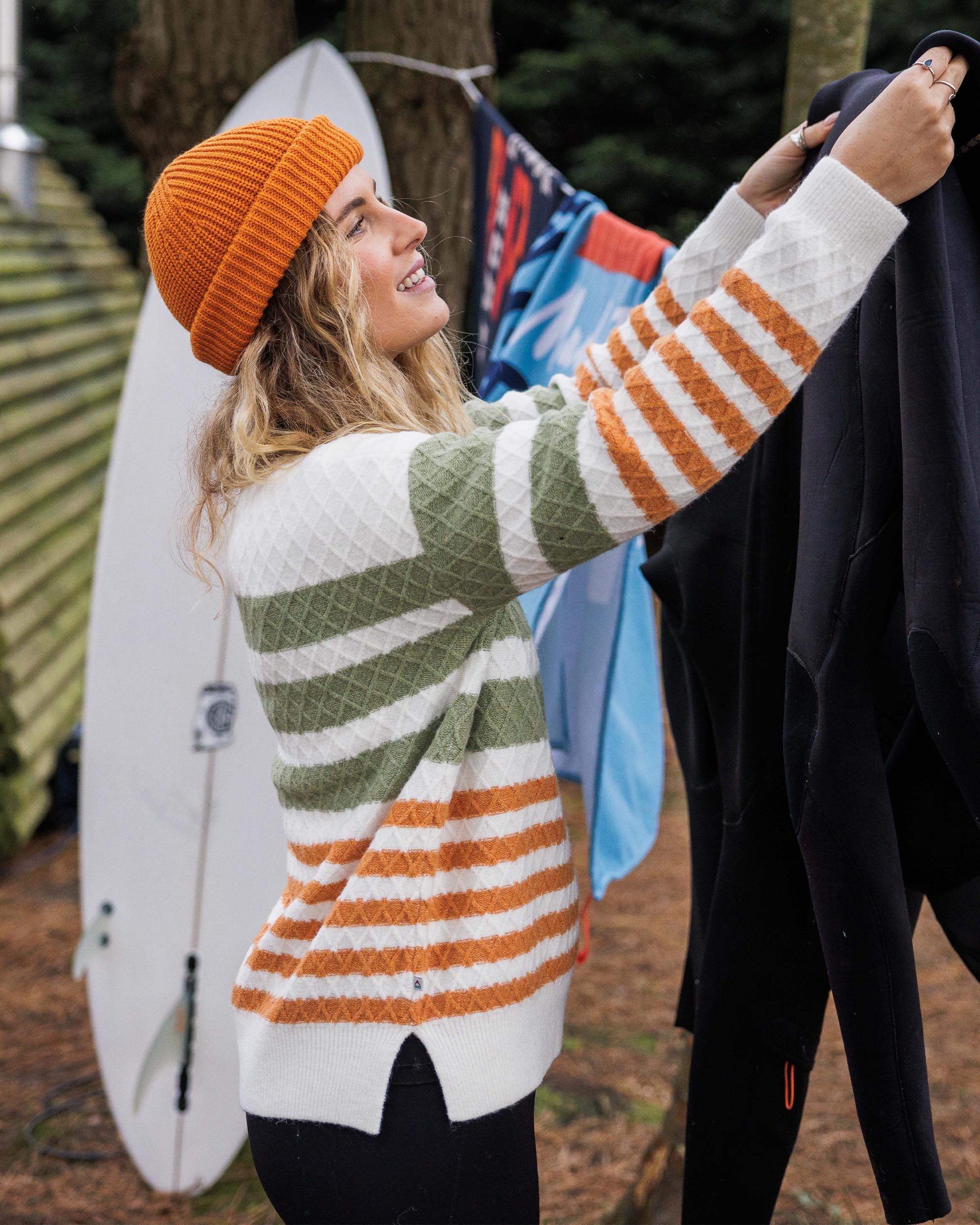 Ramble Strickpullover - Cremefarben – Bild 5